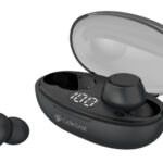 CELEBRAT earphones με θήκη φόρτισης TWS-W32, True Wireless, Φ8mm, μαύρα - 6925146993877