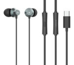 CELEBRAT earphones με μικρόφωνο D15, USB-C σύνδεση, Φ10mm, 1.2m, μαύρα - 6925146951259