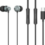 CELEBRAT earphones με μικρόφωνο D15, USB-C σύνδεση, Φ10mm, 1.2m, μαύρα - 6925146951259