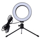 Φωτιστικό δαχτυλίδι LED ZD67B με μίνι τρίποδα, Φ 16cm, 12W - 5907621824433