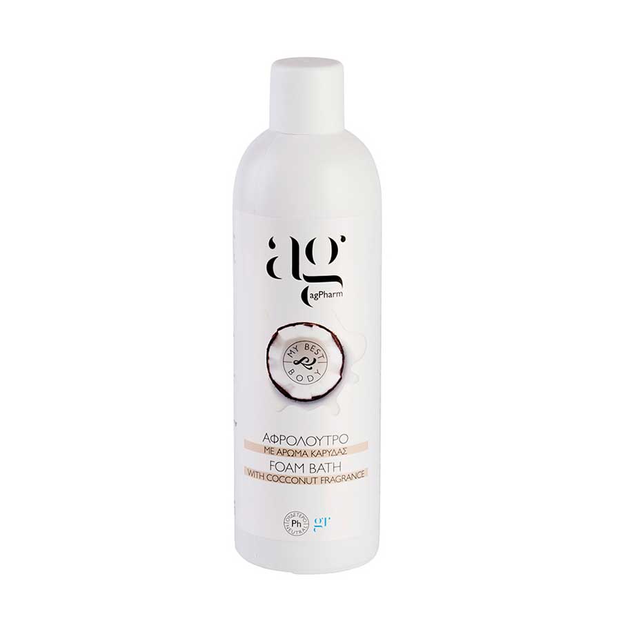 agpharm_foam_bath_coconut_500ml Ag Pharm Αφρόλουτρο Coconut 500ml - Image 1