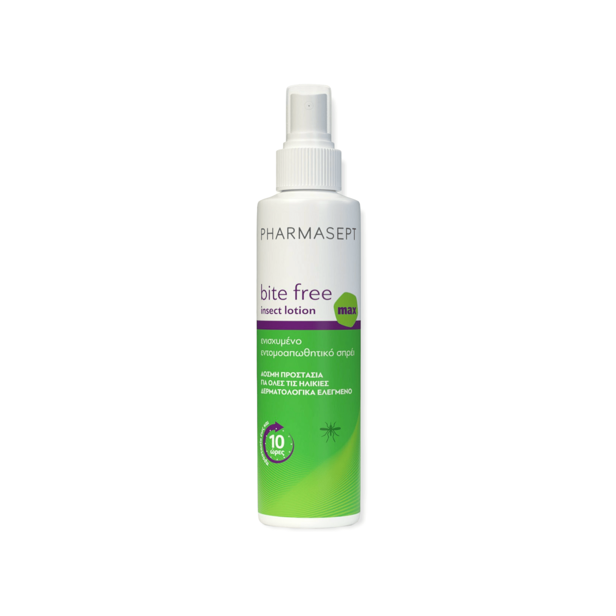 pharmasept-bite-free-entomoapothitiko-spray-PhotoRoom Pharmasept Bite Free Max Insect Άοσμη Εντομοαπωθητική Λοσιόν σε Spray Κατάλληλη για Παιδιά 100ml - Image 1