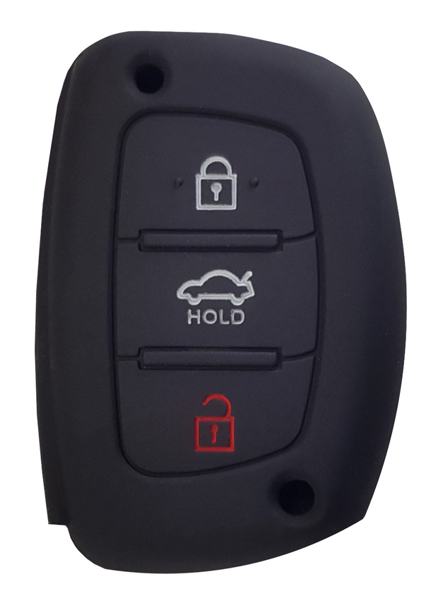 1007-05 Θήκη κλειδιού για αυτοκίνητα Hyundai 1007-05, εύκαμπτη, μαύρη - 5210131027592 - Image 1