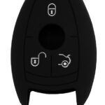 Θήκη κλειδιού για αυτοκίνητα Mercedes-Benz 1008-09, εύκαμπτη, μαύρη - 5210131027615