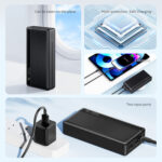 USAMS power bank US-CD205, 2x USB θύρες εξόδου, 10000mAh, 10W, λευκό - 6958444905518 - Image 2