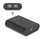 DELOCK USB Type B switch 11503, 2 σε 1, μαύρο - 4043619115037