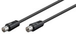 GOOBAY καλώδιο κεραίας αρσενικό σε θηλυκό 11509, <70dB, CCS, 0.5m, μαύρο - 4040849115097 - Image 2