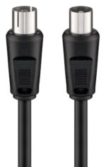 GOOBAY καλώδιο κεραίας αρσενικό σε θηλυκό 11509, <70dB, CCS, 0.5m, μαύρο - 4040849115097