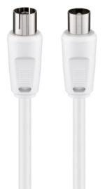 GOOBAY καλώδιο κεραίας αρσενικό σε θηλυκό 11515, <70dB, CCS, 15m, λευκό - 4040849115158