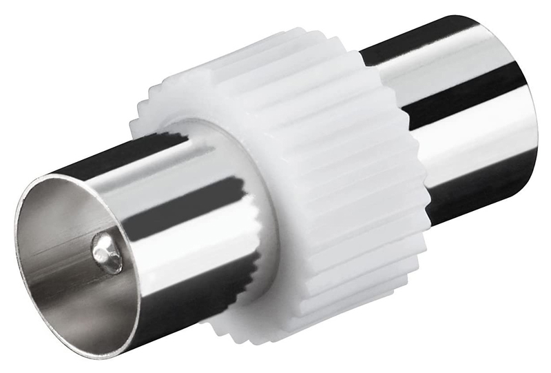 11535 GOOBAY αντάπτορας καλωδίου coaxial 11535, αρσενικό, λευκό, 10τμχ - 4051366115354 - Image 1