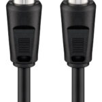 GOOBAY καλώδιο κεραίας αρσενικό σε θηλυκό 11563, <70dB, CCS, 7.5m, μαύρο - 4040849115639