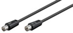 GOOBAY καλώδιο κεραίας αρσενικό σε θηλυκό 11722, <70dB, CCS, 2.5m, μαύρο - 4040849117220 - Image 2