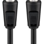 GOOBAY καλώδιο κεραίας αρσενικό σε θηλυκό 11722, <70dB, CCS, 2.5m, μαύρο - 4040849117220