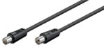 GOOBAY καλώδιο κεραίας αρσενικό σε θηλυκό 11723, <70dB, CCS, 5m, μαύρο - 4040849117237 - Image 2