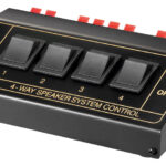GOOBAY switch 4 σετ ηχείων 11934, έως 200W, μαύρο - 4040849119347