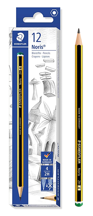 120-4 STAEDTLER ξύλινο μολύβι Noris 120-4, εξάγωνο, 2Η4, 12τμχ - 4007817105061 - Image 1