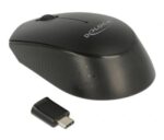 DELOCK ασύρματο ποντίκι 12526, Οπτικό, USB-C receiver, 3-button, μαύρο - 4043619125265 - Image 2