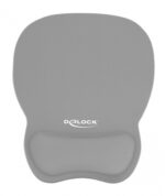 DELOCK Mousepad 12698 με στήριγμα καρπού, 245x206 mm, γκρι - 4043619126989 - Image 2