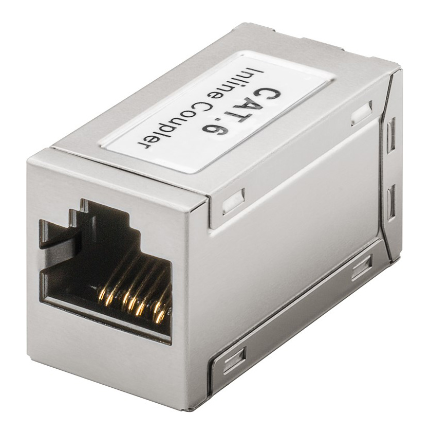 15217 GOOBAY σύνδεσμος RJ45 Cat 6 15217, 250MHz, PoE+, ασημί - 4040849152177 - Image 1