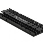 DELOCK Ψύκτρα 70 mm flat για M.2 συσκευές, μαύρη - 4043619182855