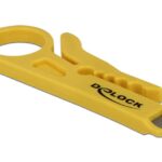 DELOCK Insertion Tool και Cable Stripper 18411, κίτρινο - 4043619184118