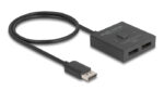 DELOCK DisplayPort switch 18906, 2 σε 1, bidirectional, 8K/30Hz, μαύρο - 4043619189069