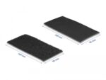 DELOCK αυτοκόλλητα τύπου Velcro 19105, 5x10cm, μαύρο, 10 ζεύγη - 4043619191055 - Image 2