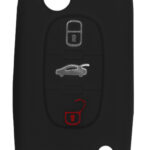 Θήκη κλειδιού για αυτοκίνητα Alfa Romeo 2012-01, εύκαμπτη, μαύρη - 5210131027875