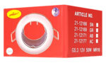 ADELEQ μεταλλικό πλαίσιο spot για G5.3, χωνευτό, 12V, 50W, inox, 2τμχ - 5205014015070 - Image 2