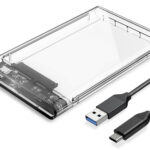 ORICO θήκη για 2.5" SATA HDD/SSD 2139C3, 5Gbps, διάφανη - 6936761871259