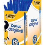 BIC στυλό διαρκείας Cristal με μύτη 1mm, μπλε 50τμχ - 070330129627