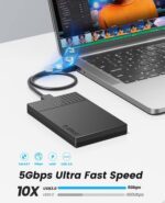 ORICO θήκη για 2.5" SATA HDD/SSD 2526U3-V1, 5Gbps, μαύρη - 6941788874695 - Image 2