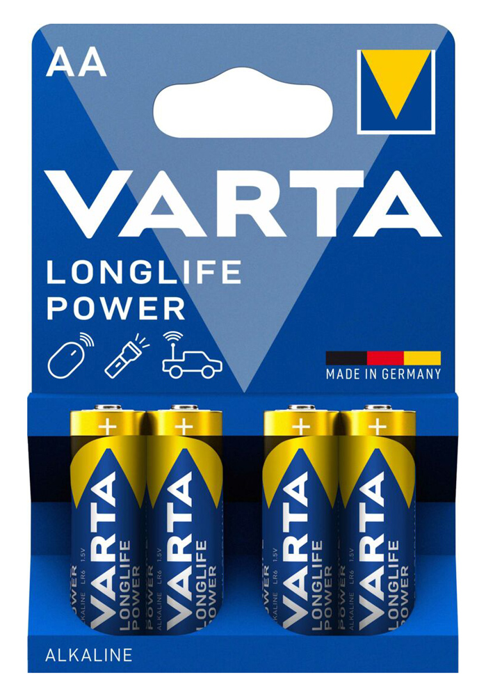 4008496559435 VARTA αλκαλικές μπαταρίες Longlife Power, AA/LR6, 1.5V, 4τμχ - 4008496559435 - Image 1