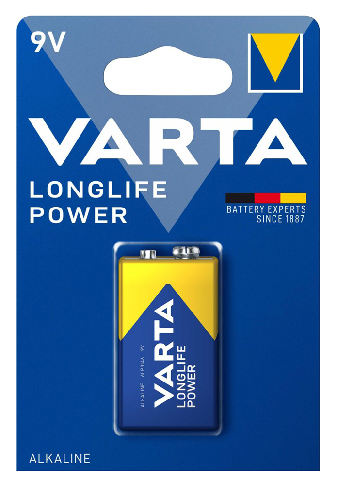 4008496559862 VARTA αλκαλική μπαταρία Longlife Power, 9V, 1τμχ - 4008496559862 - Image 1