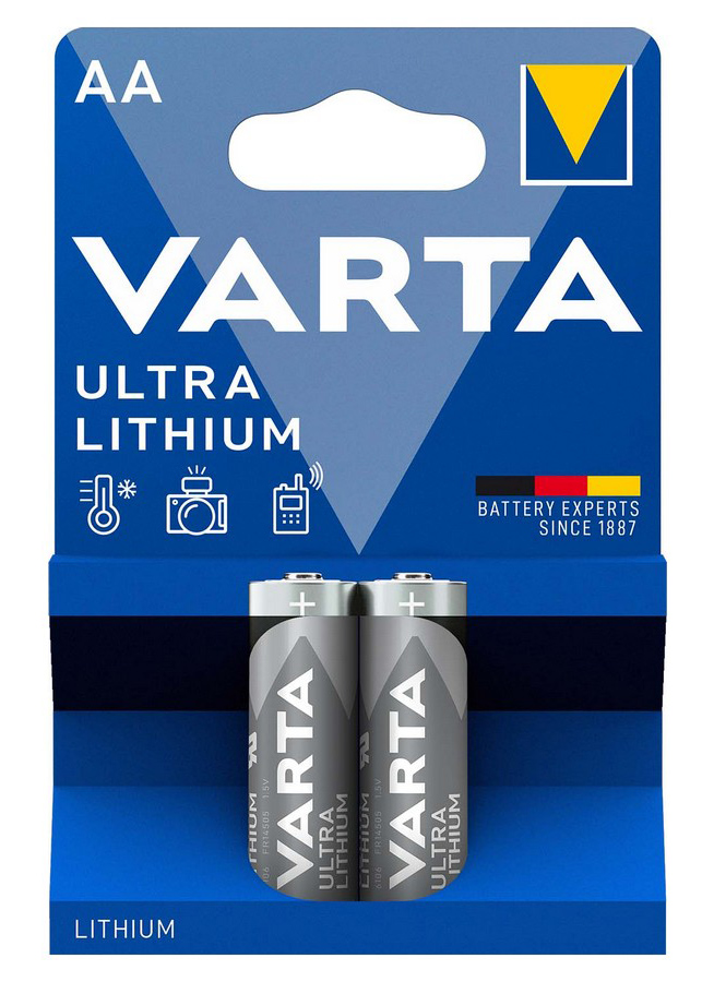 4008496680474 VARTA μπαταρίες λιθίου Ultra, AA, 1.5V, 2τμχ - 4008496680474 - Image 1