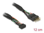 DELOCK καλώδιο USB 2.0 10-pin 2mm σε 2.54mm 41977, 480 Mbps, 12cm - 4043619419777 - Image 2