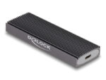 DELOCK θήκη για M.2 NVMe PCIe/SATA SSD 42019, tool free, 10Gbps, μαύρη - 4043619420193