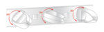 DELOCK cable management 43345 για rack 19"/1U, 5x γάντζοι, μαύρο - 4043619433452 - Image 2