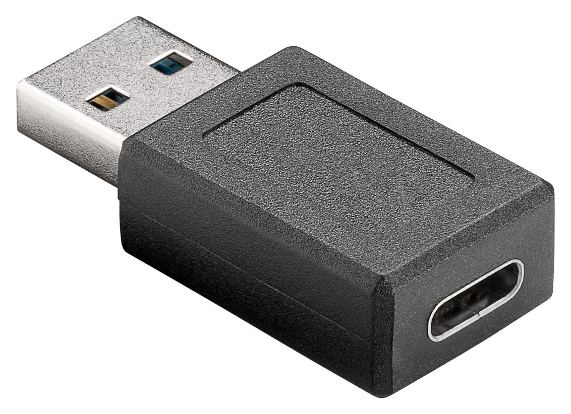 45400 GOOBAY αντάπτορας USB σε USB-C θηλυκό 45400, 5Gbps, μαύρος - 4040849454004 - Image 1