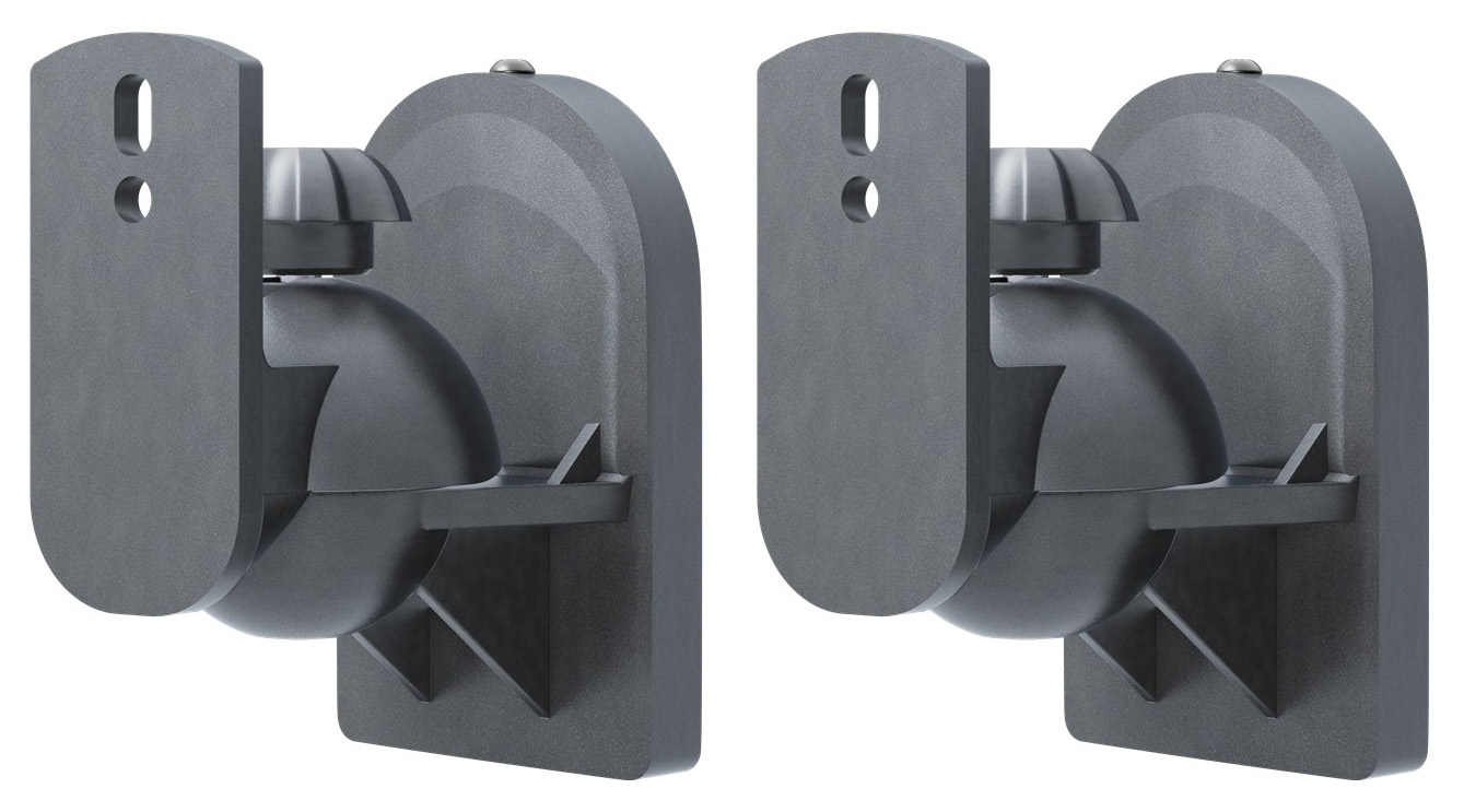 49393 GOOBAY επιτοίχια βάση ηχείων 49393, έως 3.5kg, μαύρο - 4040849493935 - Image 1