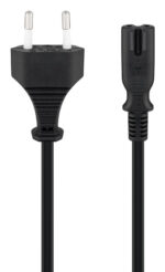 GOOBAY καλώδιο τροφοδοσίας Euro 50084, 2x0.75 mm², 1.5m, μαύρο - 4040849500848