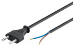 GOOBAY καλώδιο τροφοδοσίας Euro male 2x0.75 mm² 50085, 1.5m, μαύρο - 4040849500855 - Image 2