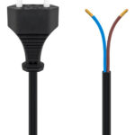 GOOBAY καλώδιο τροφοδοσίας Euro male 2x0.75 mm² 50085, 1.5m, μαύρο - 4040849500855