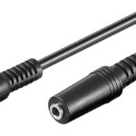 GOOBAY προέκταση καλωδίου ήχου 3.5mm 50090, 3 pin stereo, 5m, μαύρο - 4040849500909