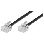 GOOBAY καλώδιο τηλεφώνου 50320, RJ11 6P4C, CCA, 15m, μαύρο - 4040849503207