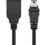 GOOBAY καλώδιο USB σε USB Mini 50767, 480Mbps, 1.8m, μαύρο - 4040849507670