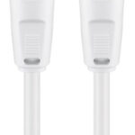 GOOBAY καλώδιο κεραίας αρσενικό σε θηλυκό 50910, <70dB, CCS, 0.5m, λευκό - 4040849509100