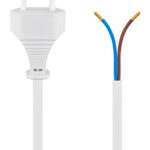 GOOBAY καλώδιο τροφοδοσίας 51345, 2x 0.75mm², 1.5m, λευκό - 4040849513459