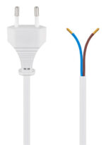 GOOBAY καλώδιο τροφοδοσίας 51345, 2x 0.75mm², 1.5m, λευκό - 4040849513459