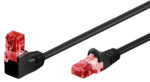 GOOBAY καλώδιο U/UTP CAT6 51514, γωνιακό, CCA AWG 25/7, 0.5m, μαύρο - 4040849515149